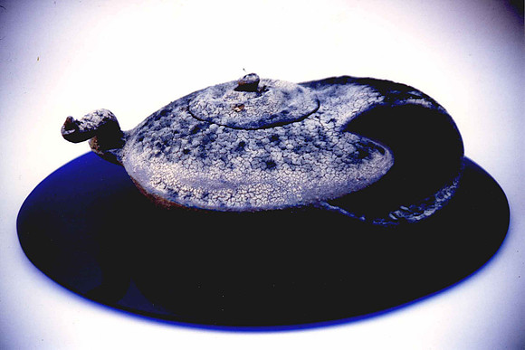 Blue Dust, Stoneware - Height 12 cm - Fired 1220°